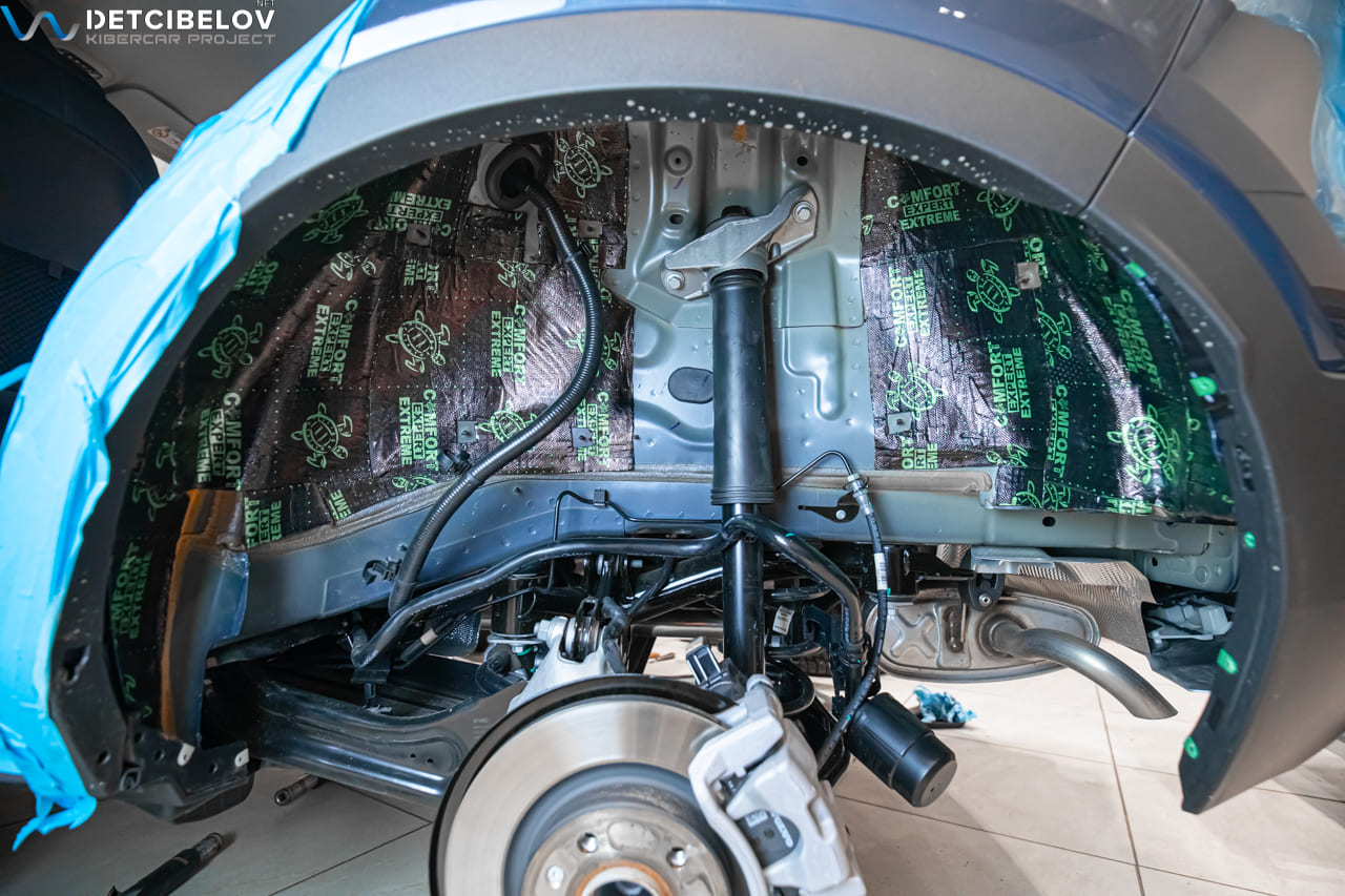 Шумоизоляция колесных арок Volvo